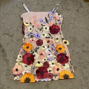 Floral Embroidered Taylor swift Grammy dress